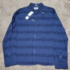 Tommy Hilfiger Men's Blue Button Down Shirt